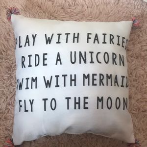 Cute throw pillow